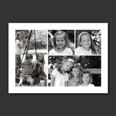 Holiday photo collage card